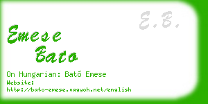 emese bato business card