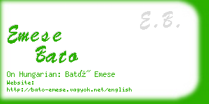 emese bato business card